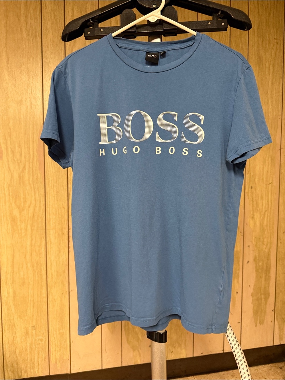 Hugo Boss Light Blue BOSS Logo Crewneck Tee